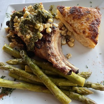 Lighthouse Sound - Southern spiced pork chop - New American Near Me - Bishopville, Maryland