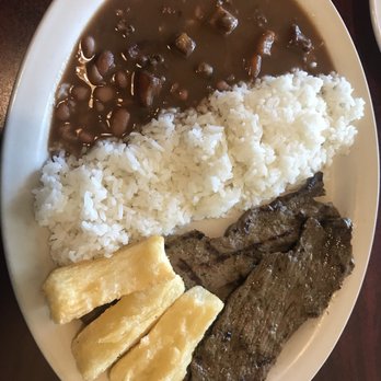 El Cafetal - Carne asada with fried yucca, rice and beans! - Colombian Near Me - Indian Trail, North Carolina