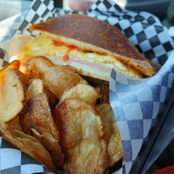 The Cuban Hut - Simple eggs, ham n cheese sandwich. - Cuban Near Me - Temecula, California