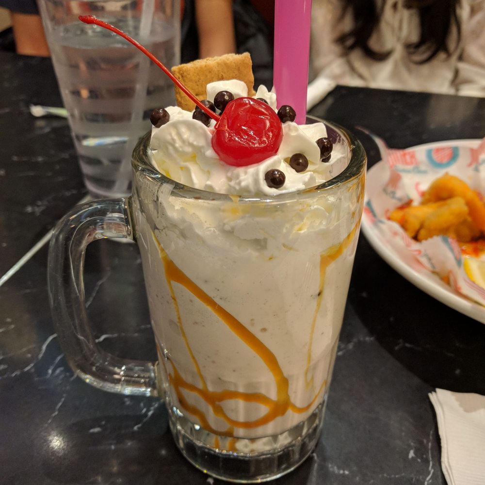 Silver Diner - Campfire milkshake x) - Diners Near Me - McLean, Virginia Silver Diner - Campfire milkshake x) - Diners Near Me - McLean, Virginia