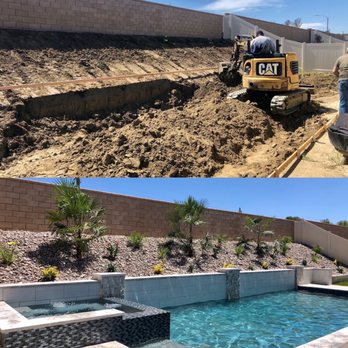 BlueFin Pools  - Before and after. April 1 - July 7, 2020 - Pool & Hot Tub Service Near Me