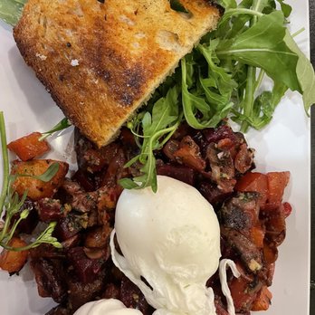 Jam! - Beet & potato hash w poached eggs - Breakfast & Brunch Near Me - Bozeman, Montana Jam! - Beet & potato hash w poached eggs - Breakfast & Brunch Near Me - Bozeman, Montana