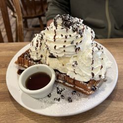 More Than Waffles - Oreo waffle with ice cream