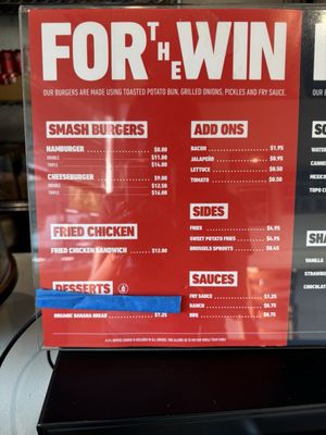 Menu photo 3 For The Win Glendale, CA