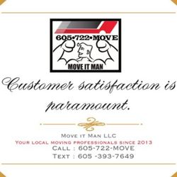 Move It Man - Customer satisfaction is paramount.