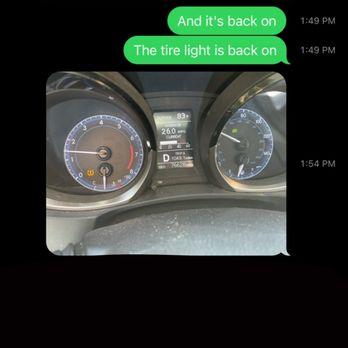Les Schwab Tire Center - 3 mins after driving off, the tire light came on again. - Tires Near Me - Burien, Washington