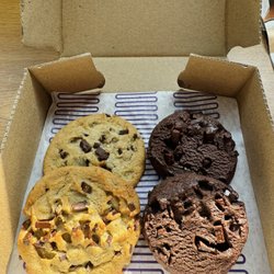 Insomnia Cookies - Vegan Chocolate Chunk and Vegan Double Chocolate Chunk