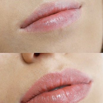 Permanent Perfection - Before vs, Healed Lip Blush - Permanent Makeup Near Me - Langley City, British Columbia