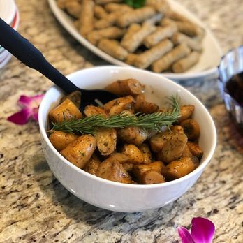 Chef Derricka - Roasted Rosemary Truffle Potatoes & Chicken Sausage - Caterers Near Me Chef Derricka - Roasted Rosemary Truffle Potatoes & Chicken Sausage - Caterers Near Me