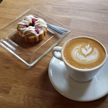 Perq Coffee Bar - Flat White & Raspberry Coffee Cake - Coffee & Tea Near Me - Sarasota, Florida Perq Coffee Bar - Flat White & Raspberry Coffee Cake - Coffee & Tea Near Me - Sarasota, Florida