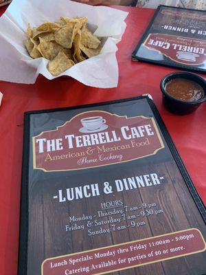 Menu photo 1 The Terrell Cafe Terrell, TX