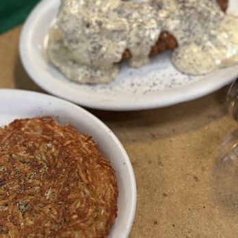 Gravy - Chicken fried steak and eggs with sausage country gravy - American Near Me - Portland, Oregon Gravy - Chicken fried steak and eggs with sausage country gravy - American Near Me - Portland, Oregon