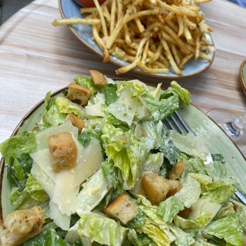 Dilworth Tasting Room - Truffle fries and Cesar salad - Wine Bars Near Me - Charlotte, North Carolina Dilworth Tasting Room - Truffle fries and Cesar salad - Wine Bars Near Me - Charlotte, North Carolina