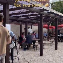 Pet friendly German biergarten.