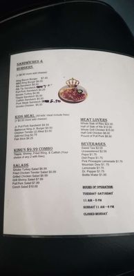 Menu photo 2 Barbecue King Dothan, AL Menu photo 2 Barbecue King Dothan, AL