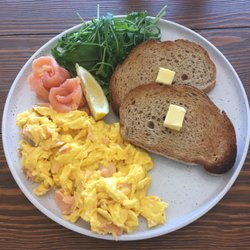 Coffee Journey by Sugar Browning Coffee Roaster - Smoked salmon and scrambled egg
