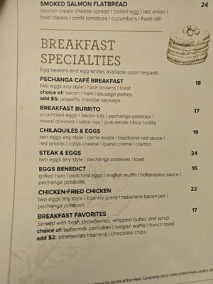 Menu photo 2 The Pechanga Cafe Temecula, CA