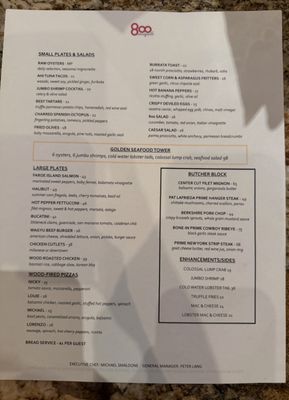 Menu photo 1 800 Maple Williamsville, NY