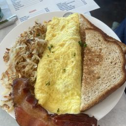 Ham & cheese omelette