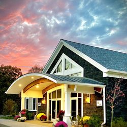 Bible Baptist Church of New Egypt - New Church Building at Sunset during the Fall Season.
