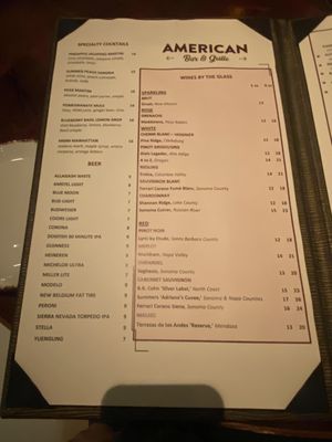 Menu photo 4 American Bar & Grille Atlantic City, NJ
