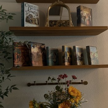 The Notebook Cafe - Bookshelf vibes - Cafes Near Me - Riverside, California