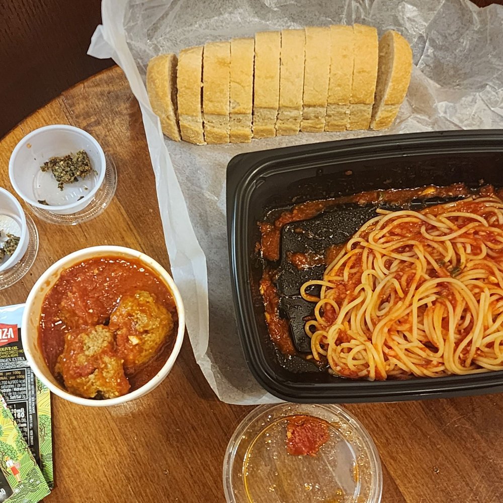Carrabba's Italian Grill - The Side Portion of Spaghetti with meatballs meal. All of this for only $9.49. The side Portion isn't advertised. - Italian Near Me - Macon, Georgia Carrabba's Italian Grill - The Side Portion of Spaghetti with meatballs meal. All of this for only $9.49. The side Portion isn't advertised. - Italian Near Me - Macon, Georgia