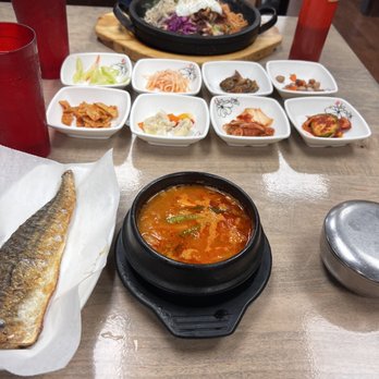 Chosun Ok - Combo, Sea Food Bibimbap in a Hot Stone Pot - Korean Near Me - Durham, North Carolina Chosun Ok - Combo, Sea Food Bibimbap in a Hot Stone Pot - Korean Near Me - Durham, North Carolina