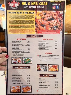 Menu photo 5 Mr. and Mrs. Crab Tampa, FL Menu photo 5 Mr. and Mrs. Crab Tampa, FL