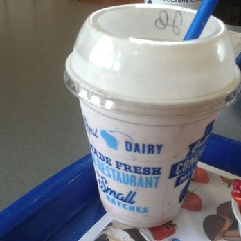 Culver's - Short Strawberry Milkshake - Burgers Near Me - Tampa, Florida