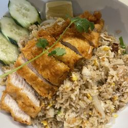 Lim's Thai Cuisine - Crab Fried Rice with GAI TOD