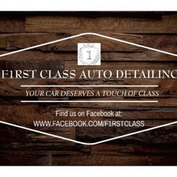 F1rst Class Auto Detailing - Business card