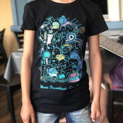 T Bar - Beautiful custom-painted T-Shirt. We chose metallic colors, so the picture doesn't do it justice - gorgeous!!!
