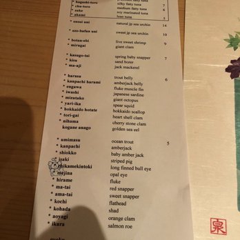Kabuto - The menu, enuf said. - Sushi Bars Near Me - Las Vegas, Nevada