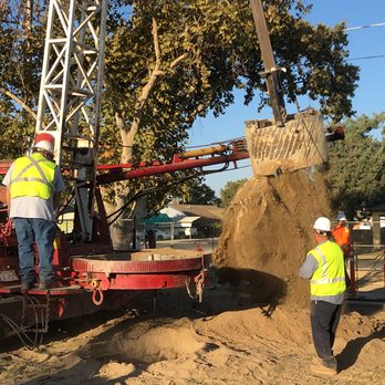 Big Bore Drilling - Area drain at a school - Septic Services Near Me - Fresno, California