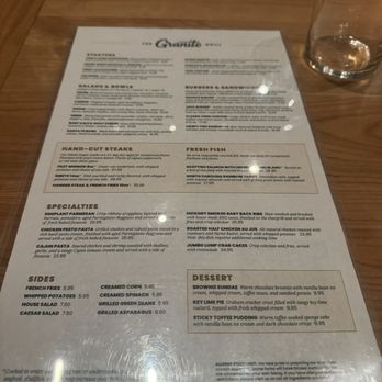 The Granite Grill - Menu - Salad Near Me - Richmond, Virginia The Granite Grill - Menu - Salad Near Me - Richmond, Virginia