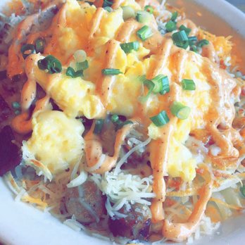 The Pan - Loaded hash browns. - Pizza Near Me - Gardena, California The Pan - Loaded hash browns. - Pizza Near Me - Gardena, California