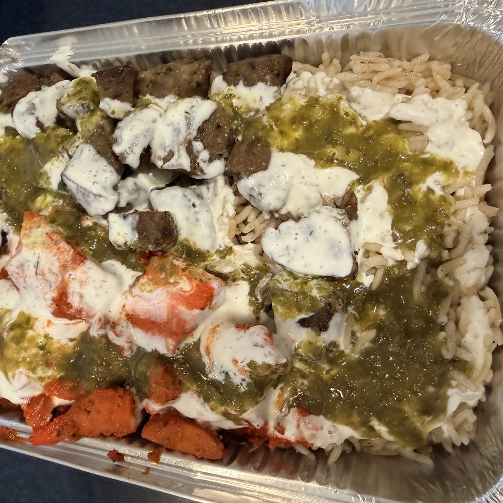 Baba’s Halal - Mix Over Rice with no salad - Halal Near Me - Jacksonville, Florida Baba’s Halal - Mix Over Rice with no salad - Halal Near Me - Jacksonville, Florida