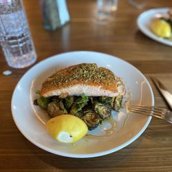 The Hoffmann House - Salmon with brussel sprouts