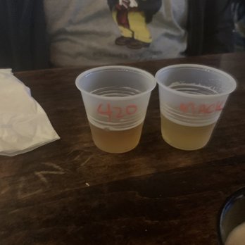 Pizza Joint Evans - 420 and Mackenzie beer samples. 420 tastes like a corona (with a weed taste ) and Mackenzie was kinda sweet with a citrus taste - Pizza Near Me - Evans, Georgia Pizza Joint Evans - 420 and Mackenzie beer samples. 420 tastes like a corona (with a weed taste ) and Mackenzie was kinda sweet with a citrus taste - Pizza Near Me - Evans, Georgia