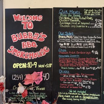 Bubba's Smokehouse BBQ - Barbeque Near Me - Cross Plains, Texas