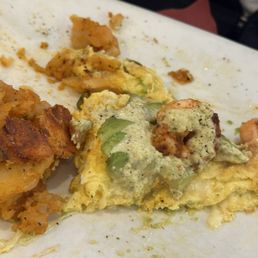 Shrimp omelette... it was too tasty so didn't get to get a photo untouched lol Shrimp omelette... it was too tasty so didn't get to get a photo untouched lol