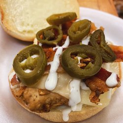 Out To Eat - Chicken bacon Swiss with jalapeños and ranch