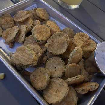 Camp Outpost - Fried pickles - New American Near Me - San Antonio, Texas