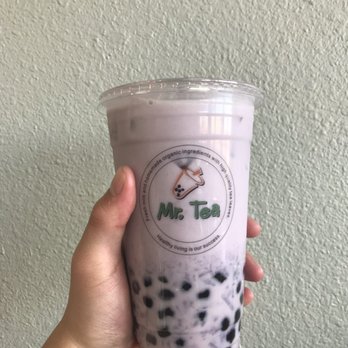 Mr Tea - Large Taro Pearl Milk Tea ($4.25) - Bubble Tea Near Me - Las Vegas, Nevada