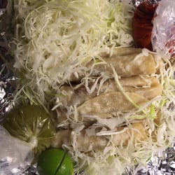 Cow Taco Eagle Pass - Red or green sauce.