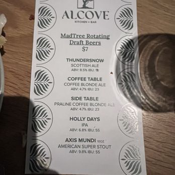 Alcove - Menu - Venues & Event Spaces Near Me - Cincinnati, Ohio