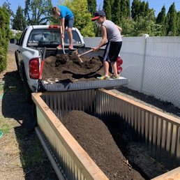 Power soil for the raised bed! Good stuff!