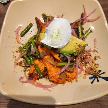 Snooze, an A.M. Eatery - Sweet potato veggie mashup - Breakfast & Brunch Near Me - Orange, California Snooze, an A.M. Eatery - Sweet potato veggie mashup - Breakfast & Brunch Near Me - Orange, California