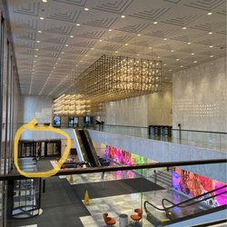 AON Center Parking - You come out of these revolving doors to access lobby